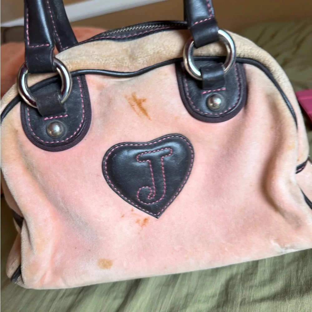 Juicy Couture Pink and Black Satchel - Picture 2 of 9